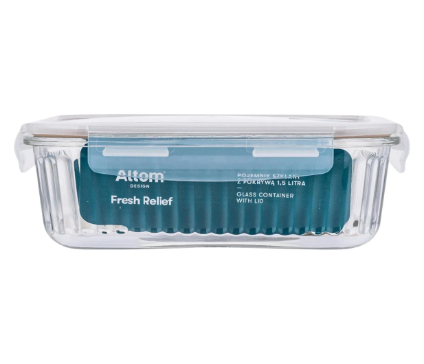 Altom Fresh Relief pojemnik z pok. prostokątny 1,5l 23x17x7,5cm ta - 1580554 - zdjęcie 4